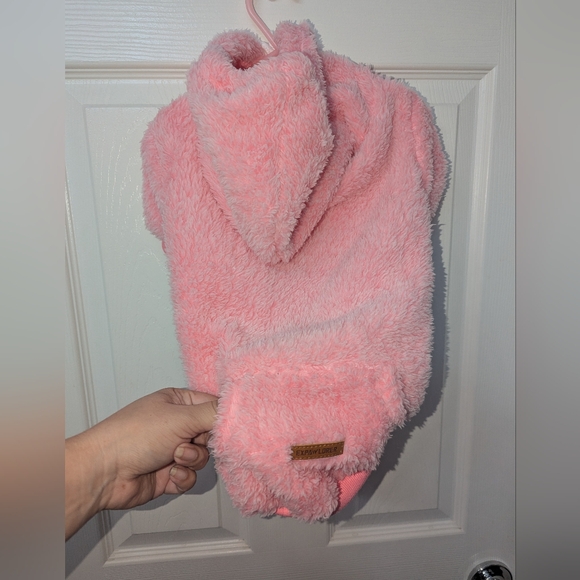 Fluffy Pink Dog Hoodie - Picture 7 of 7